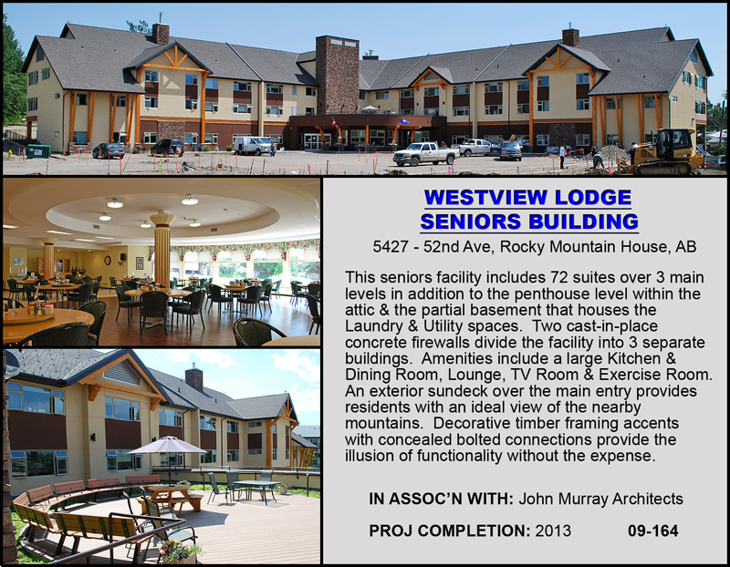 Westview Lodge Seniors Building - Rocky Mountain House Alberta - In Association with John Murray Architects